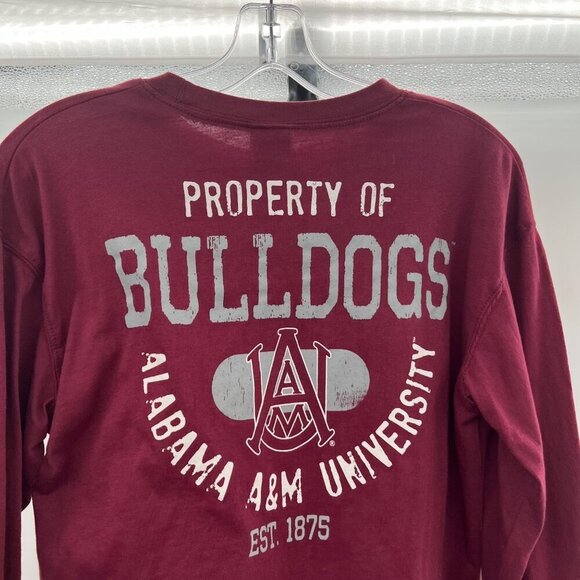 Creative Apparel Cropped Alabama A&M Long Sleeve Tee Size Small - Picture 7 of 9